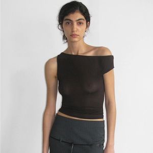 Paloma Wool Dominica top brown sz S